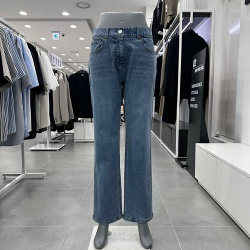 애드혹 세미 와이드 데님 팬츠 HZ7DP82