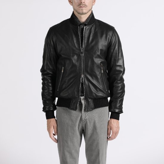 빠니깔레 양가죽 리버시블 보머 재킷 F-ILJP51