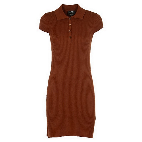 아페쎄 LUNA 리브 코튼 폴로 미니 원피스 COGAJ F35005