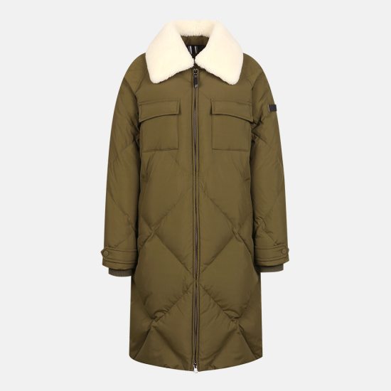 레노마골프  탈착 양털 카라 다이아 퀼팅 롱 구스 다운 점퍼 RWDJL8306-816