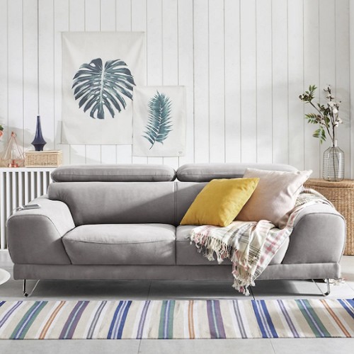 보니애가구 프라제르 아쿠아텍스 패브릭 소파 3인용