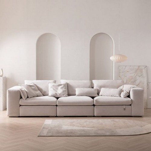 스칸디아 컴포즈 모듈 구스다운 기능성 패브릭 소파 4인용