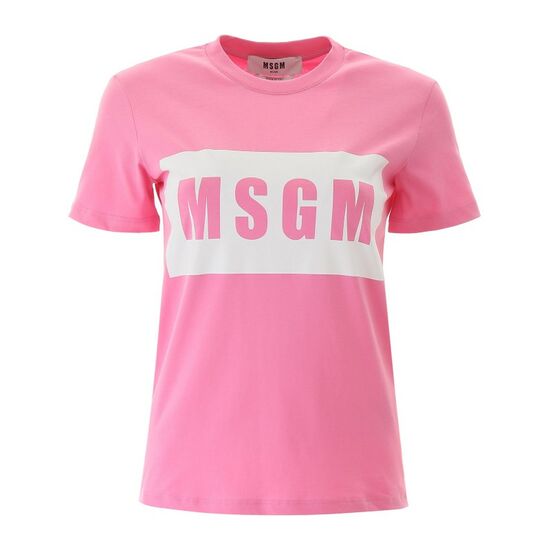 MSGM 박스 로고 반팔 티셔츠 2000MDM520 200002