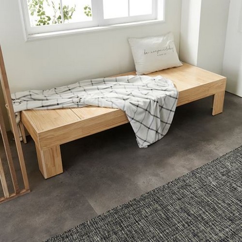 온누리가구 클로버 UV코팅 원목 평상형 소파베드 3인용