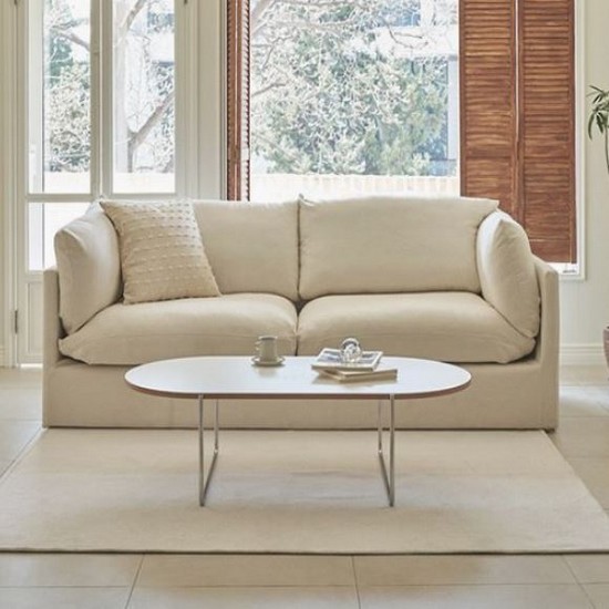 레이디가구 컴오프 풀커버 패브릭 소파 3인용