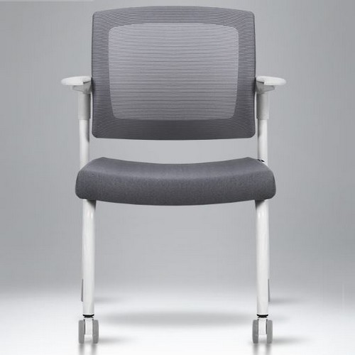 루게  화이트 스테디 등판 고정형 회의용의자 ST30