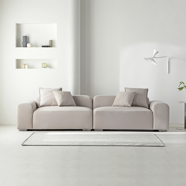 세계로가구 슬러 아쿠아텍스 패브릭 소파 4인용