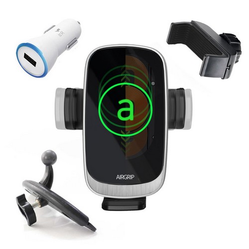 에어그립  2X터보 자동감지 차량용 무선충전거치대 CD마운트 4종 세트 M4
