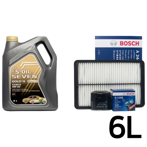 에쓰오일  세븐 골드 #9 C2&C3 5W30 6L + 보쉬필터 기아 카니발KA4 디젤