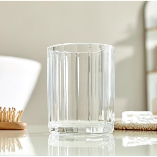 이랜드리테일 모던하우스 플리츠 아크릴 양치컵겸용 다용도꽂이