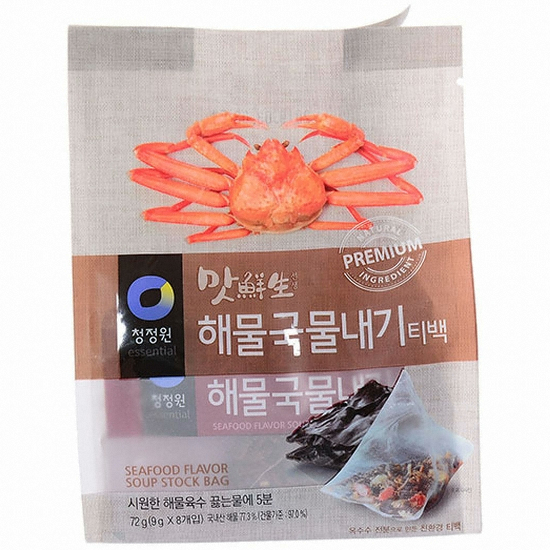 청정원 맛선생 야채국물내기 티백 72gX 4개