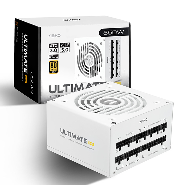 ABKO  ULTIMATE GX850 80PLUS골드 풀모듈러 ATX3.0 화이트