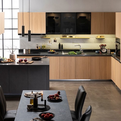 리바트  키친 5100G 브뤼셀 ㄱ자 멀티수납형