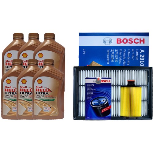 쉘  힐릭스 울트라 ECT C2/C3 0W30 6L + 보쉬필터 쌍용 올뉴 렉스턴 G4 2.2 디젤