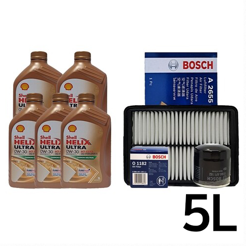 쉘  힐릭스 울트라 ECT C2/C3 0W30 5L +보쉬필터 그랜저IG 하이브리드