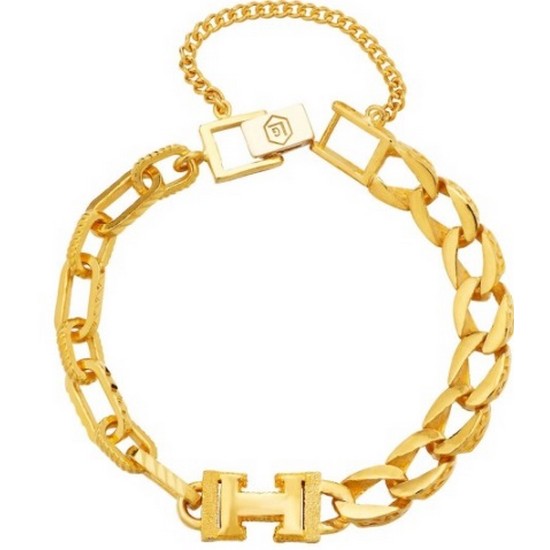 한국금다이아몬드  여자 순금 팔찌 체인 H 컷팅 24K 37.5g 18K장식