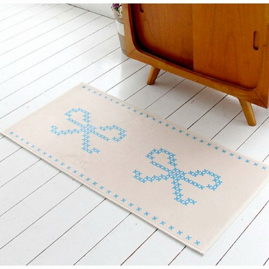 러그랜드 크로스스티치 (리본) 주방매트