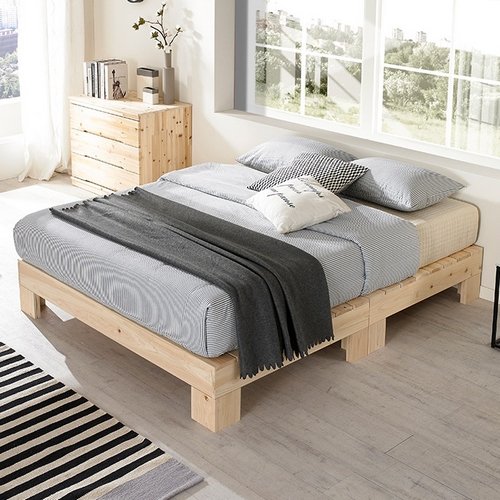 동서가구 페어리 무헤드 편백나무 침대 S