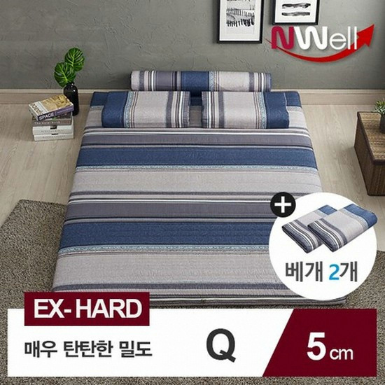 신우팜앤라텍스 느웰 하드 천연라텍스 매트리스 Q+베개