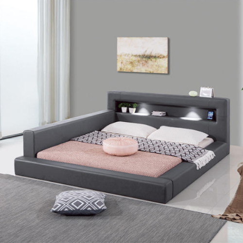 에스유가구 번쩍번쩍 저상형 LED침대 SS