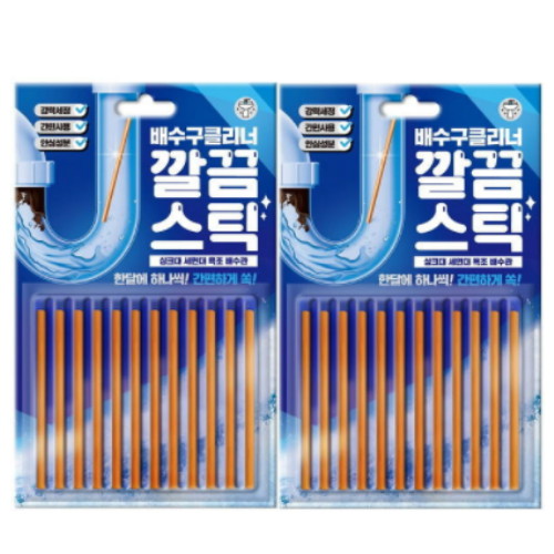 한국미라클피플사 배수구클리너 깔끔스틱 12개