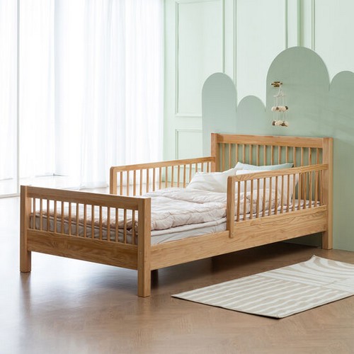 쁘띠라뺑  루카스 원목 침대 SS