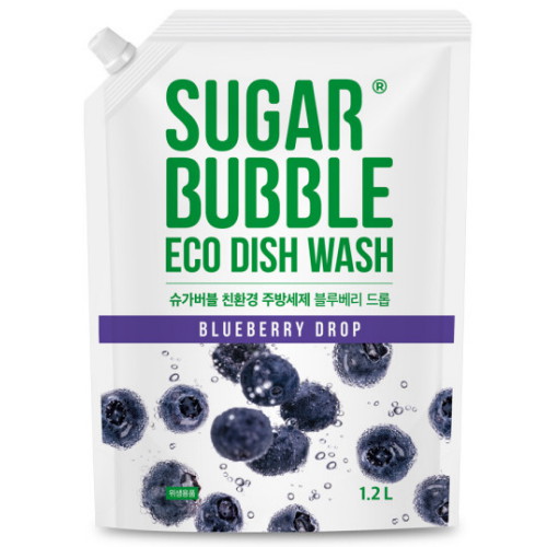 슈가버블 친환경 주방세제 블루베리 드롭 1.2L