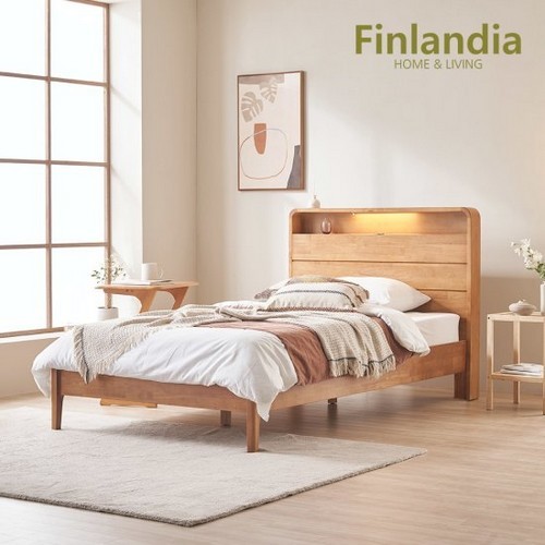 핀란디아 로렌스 원목 침대 SS