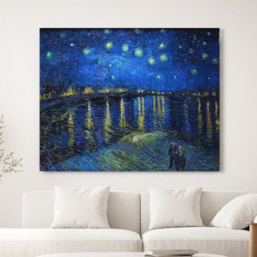 세잔느화실  캔버스 액자 고흐 론강의 별밤 78x69cm