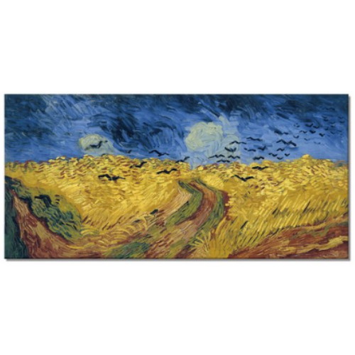 세잔느화실  캔버스 액자 고흐 까마귀가 나는 밀밭 53x37cm