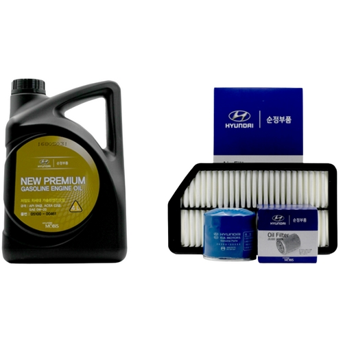현대모비스  뉴프리미엄플러스 0W20 4L + 순정필터 현대 아이오닉 하이브리드