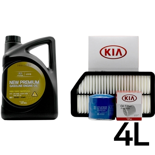 현대모비스  뉴프리미엄플러스 0W20 4L + 순정필터 니로 하이브리드