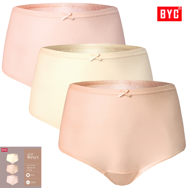 BYC 60수솔리드면스판맥시여삼각팬티_WNS5070