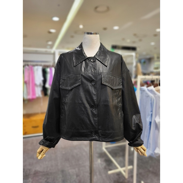 반에이크 자수 페이크 레더 쟈켓VB3XLEUD01Z