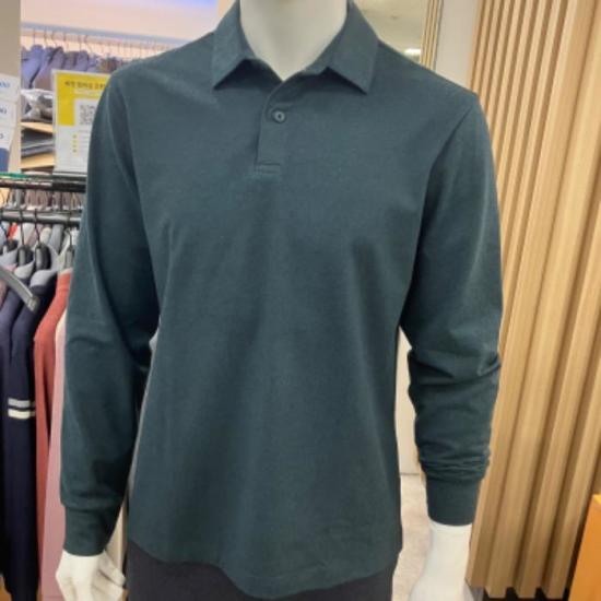 트레몰로 솔리드 반기모 긴팔 카라티셔츠 TRNAL3Z8371