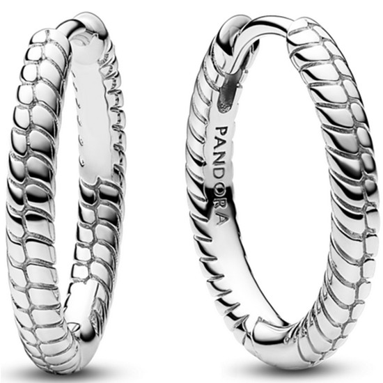 판도라  모멘츠 스몰 참 후프 이어링_292728C00