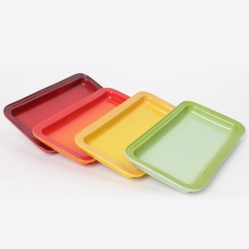 르크루제 직사각 접시 25cm