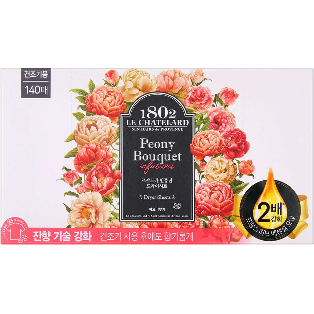르샤트라 인퓨전 드라이시트 피오니부케 140매 [2개] - 에누리 가격비교