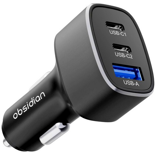 코모란트 옵시디언 차량용 60W 트리플 시거잭 초고속 USB 충전기 CT-CC68ACC