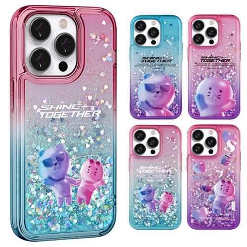 아이콘스 카카오프렌즈 아이폰SE2 샤인투게더 글리터케이스