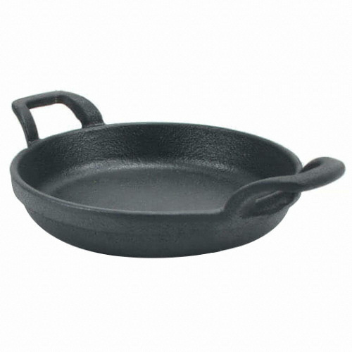 양손 원형 프라이 주물팬