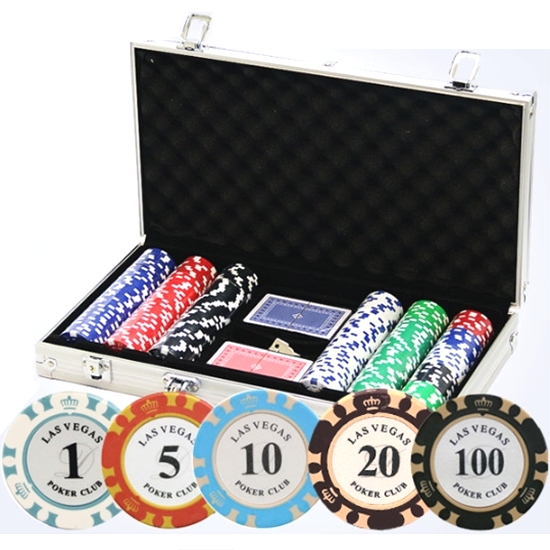 셀바이  경기용 카지노칩 14g 데칼클레이 달러 300P 가방세트