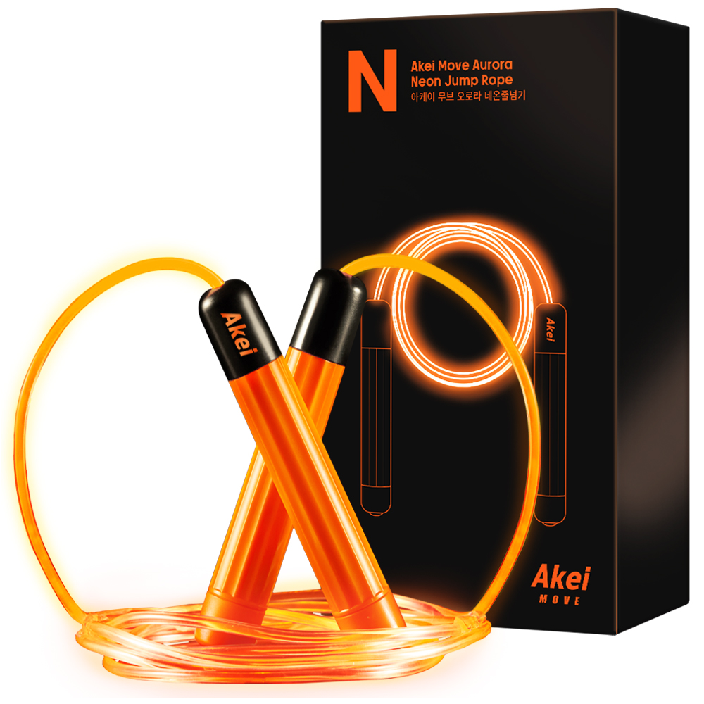 아케이  무브 오로라 야광 네온줄넘기