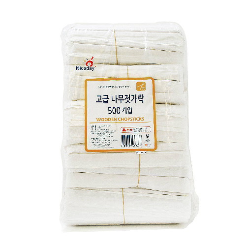 나이스데이 일회용 고급 나무젓가락 500개
