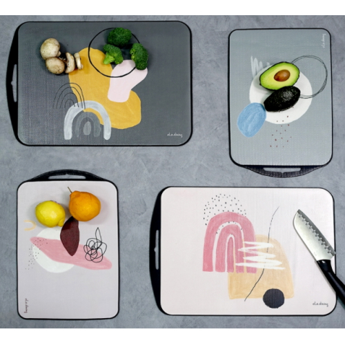 엘라다이닝  항균 TPU 양면아트도마 추상화 M