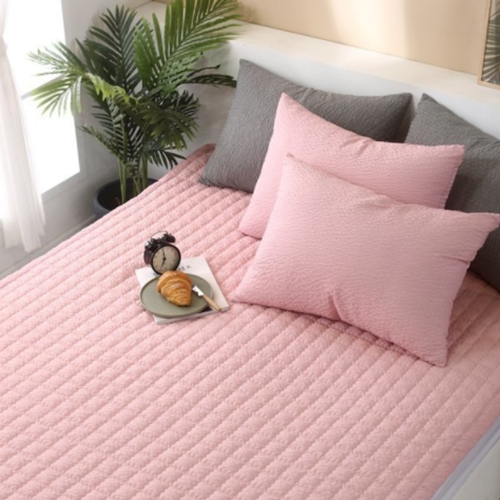 제이인 더온 모노블 미끄럼방지 밴딩형 시어서커 여름 침대패드