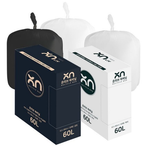 우진폴리텍  온리브 쏙비닐 60L 50매