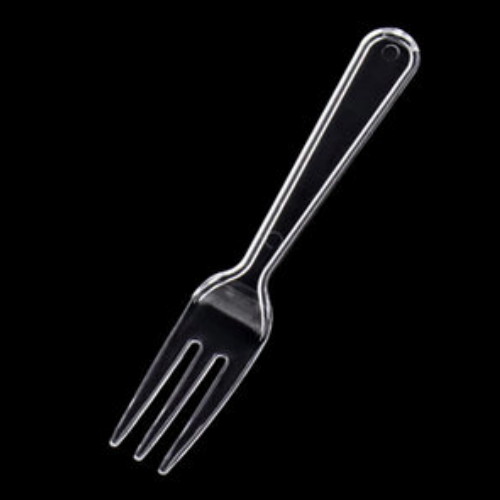 일회용 세발 미니포크 투명