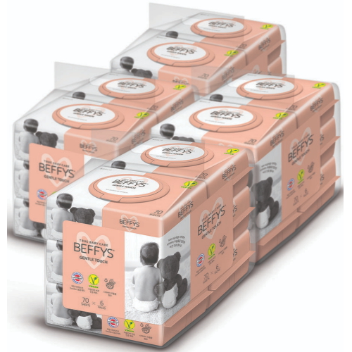 쌍용C&B 베피스 젠틀 터치 물티슈 캡형 70매