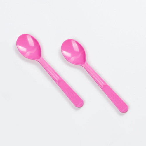 해피팩  BW 일회용 벌크 포장 숟가락 대 분홍